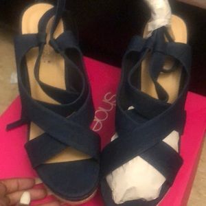 Jean wedges